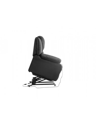 Fauteuil relax électrique noir en simili cuir